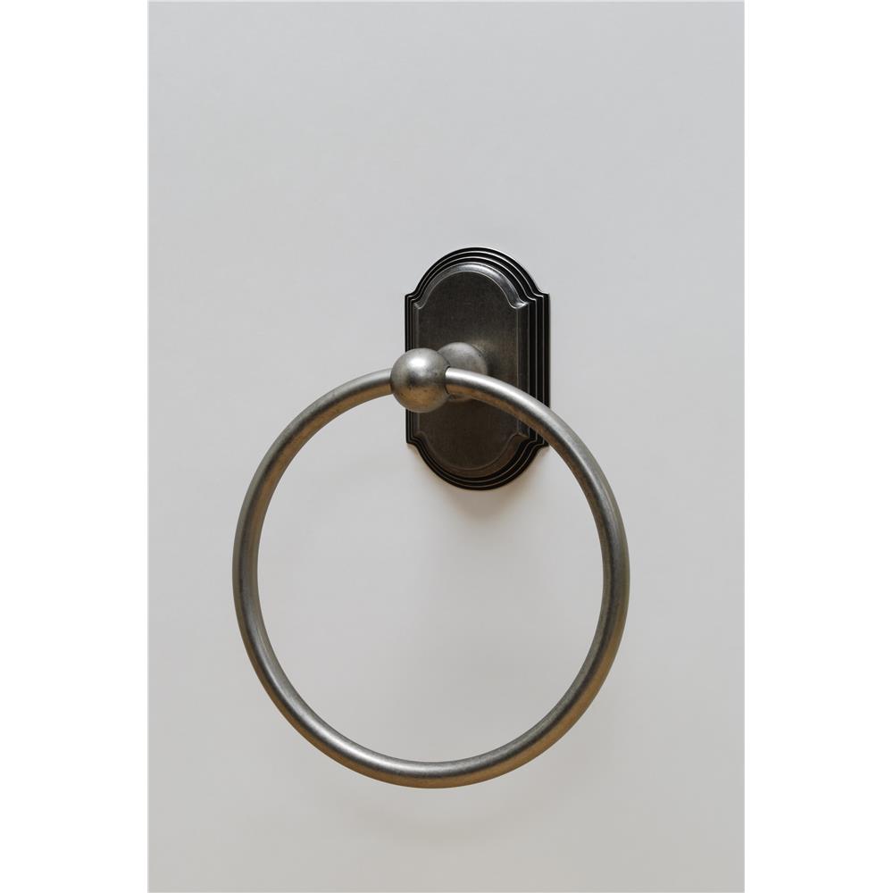 Residential Essentials 2386AP Ridgeview Towel Ring in Aged Pewter